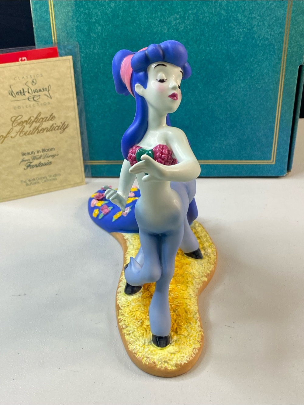 WDCC Fantasia Blue Centaurette Figurine  Beauty in Bloom Disney COA Box - Picture 3 of 13